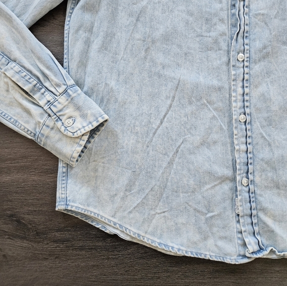 Frank & Eileen Acid Washed Luke Button Down Top Shirt Size X-Small - Picture 2 of 15